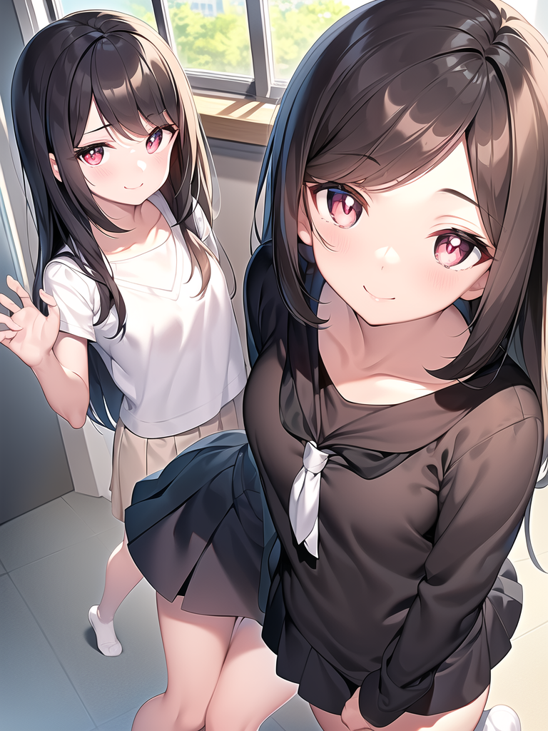 cute beautiful girl straight brown hair by Free AI Image Generator & Maker - No login required✨ | AIGAZOU