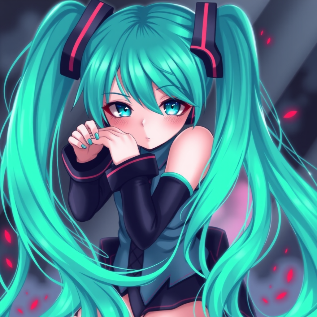 hatsune miku sadism by Free AI Image Generator & Maker - No login required✨ | AIGAZOU