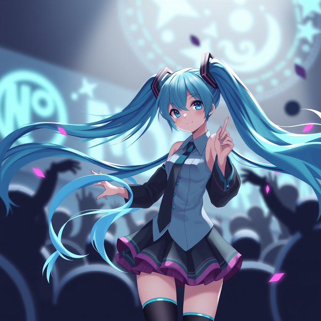 hatsune miku sadistic by Free AI Image Generator & Maker - No login required✨ | AIGAZOU