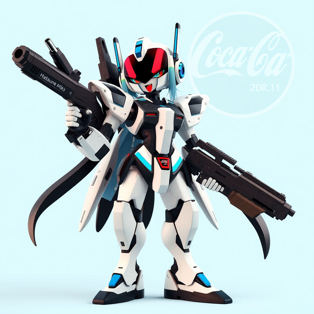 hatsune miku robot futuristic design by Free AI Image Generator & Maker - No login required✨ | AIGAZOU