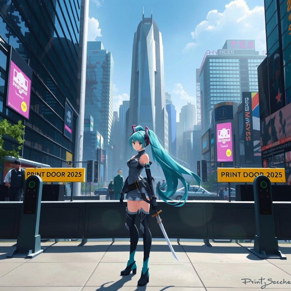 hatsune miku futuristic batman samurai armor by Free AI Image Generator & Maker - No login required✨ | AIGAZOU