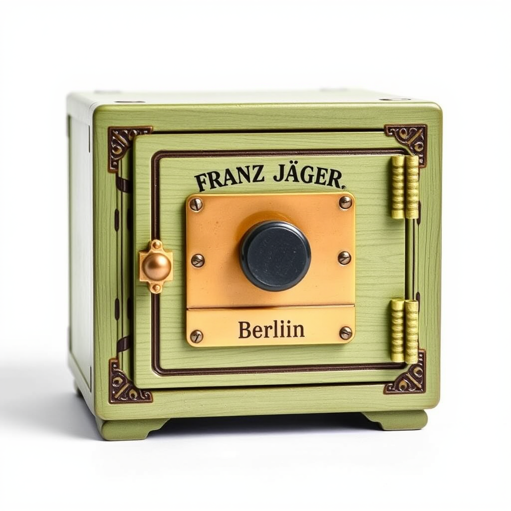 small stylized wooden safe by Free AI Image Generator & Maker - No login required✨ | AIGAZOU