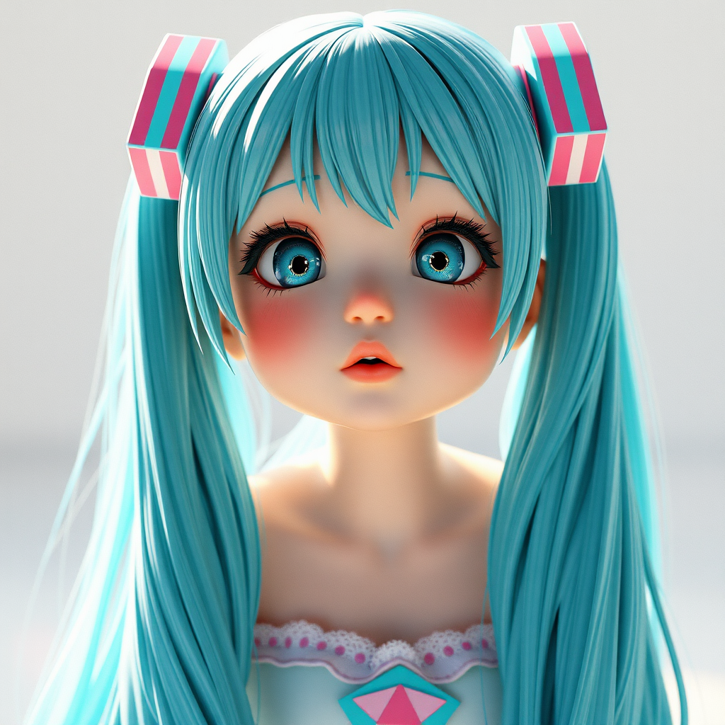 hatsune miku baby crawling 3d hyper realistic by Free AI Image Generator & Maker - No login required✨ | AIGAZOU