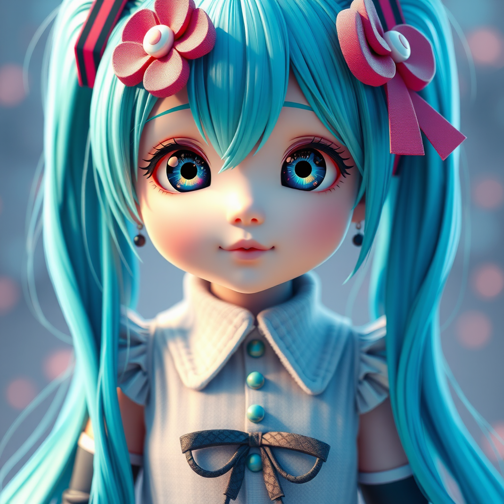 hatsune miku baby 3d hyper realistic by Free AI Image Generator & Maker - No login required✨ | AIGAZOU