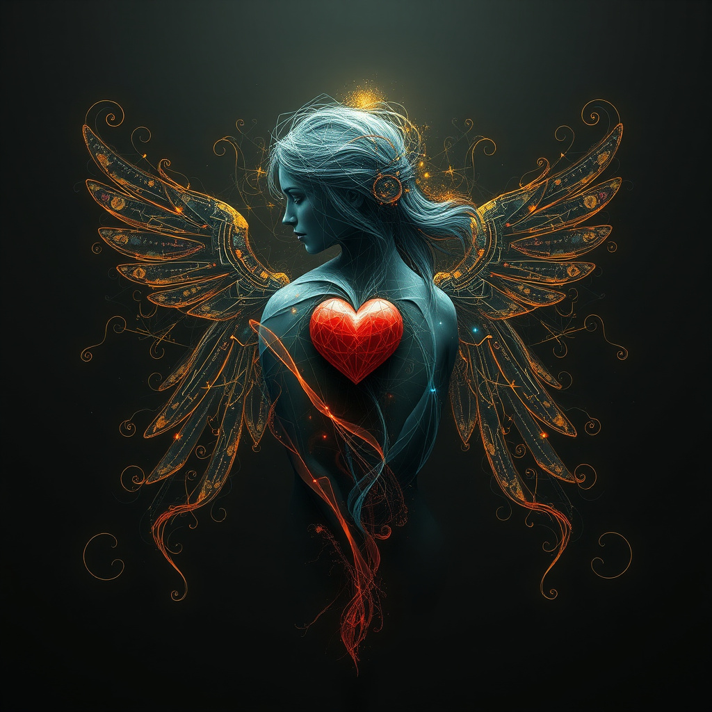 abstract concept pure heart god like creation by Free AI Image Generator & Maker - No login required✨ | AIGAZOU