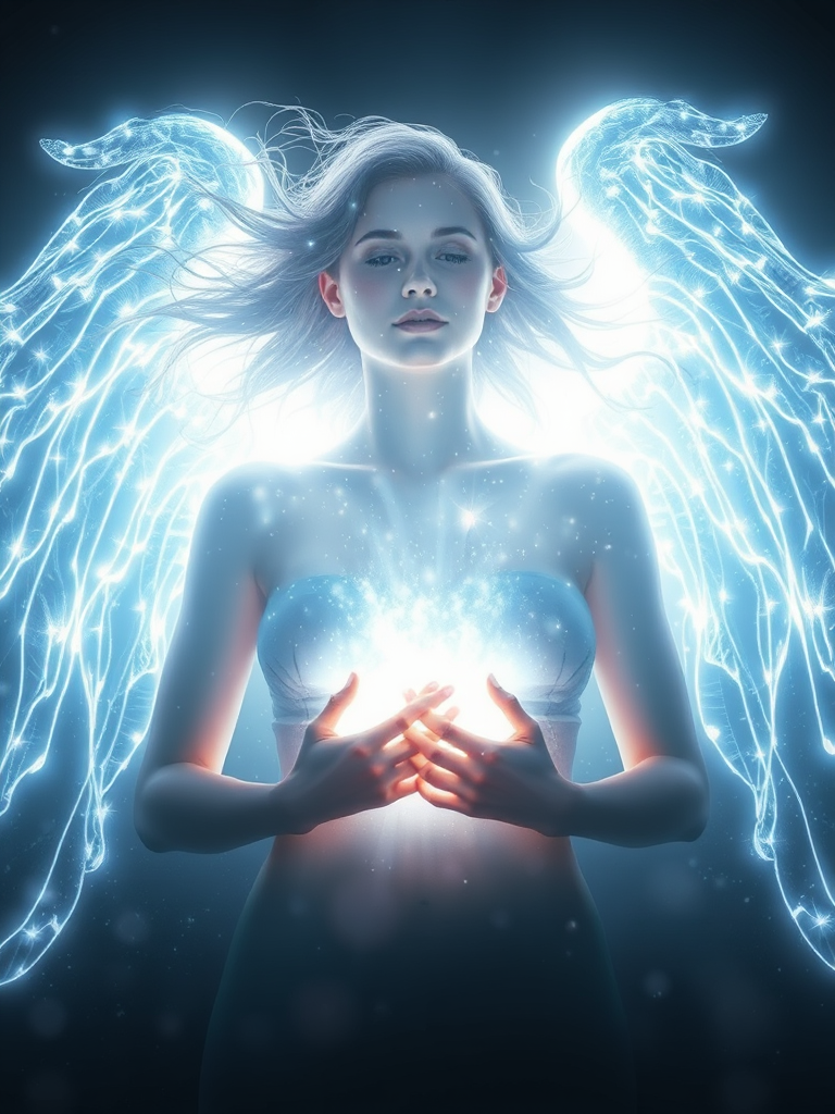 light shapes like a beautiful woman mystical by Free AI Image Generator & Maker - No login required✨ | AIGAZOU