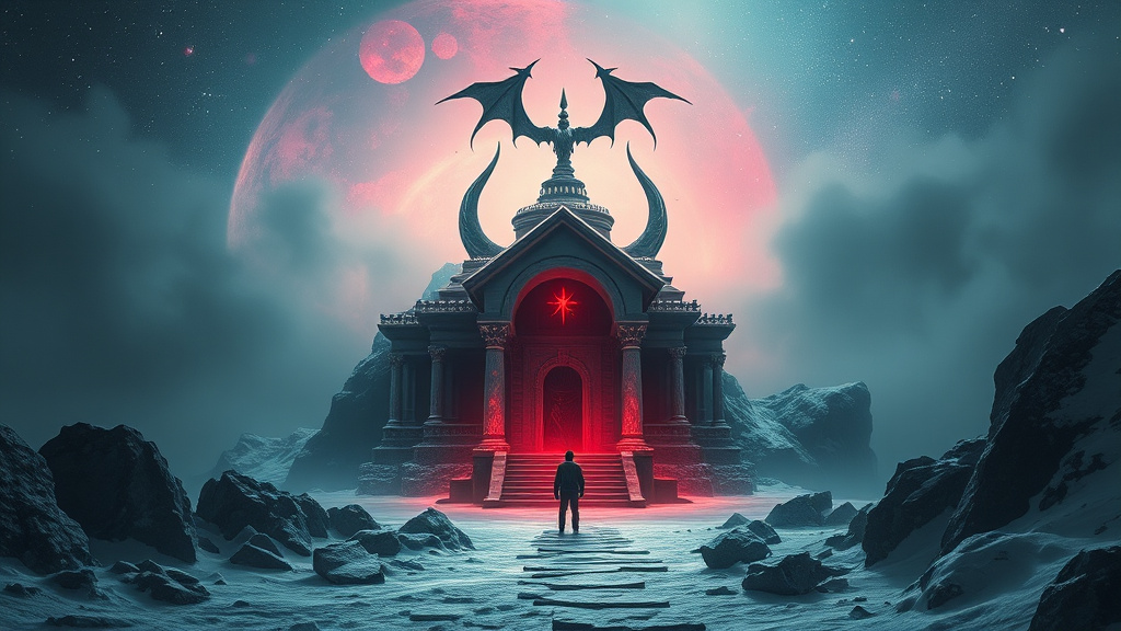 devil tempel ice cold snow deeper by Free AI Image Generator & Maker - No login required✨ | AIGAZOU