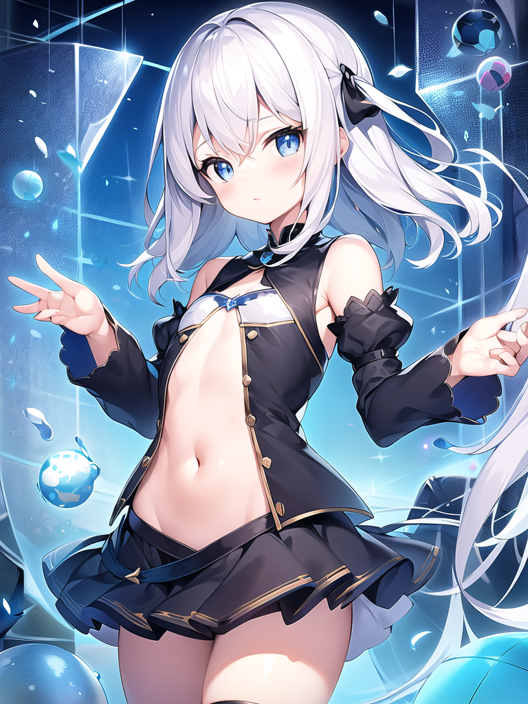 cute beautiful girl small chest internet world by Free AI Image Generator & Maker - No login required✨ | AIGAZOU