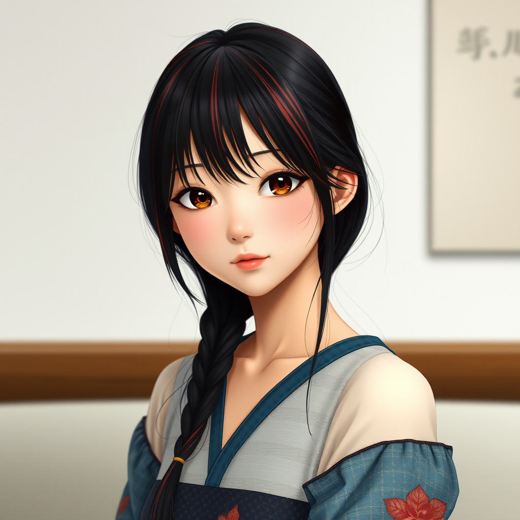 japanese girl long black hair by Free AI Image Generator & Maker - No login required✨ | AIGAZOU
