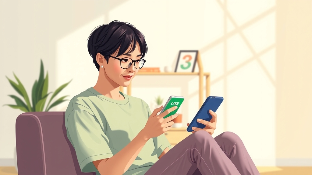 digital art person using line app modern room by Free AI Image Generator & Maker - No login required✨ | AIGAZOU