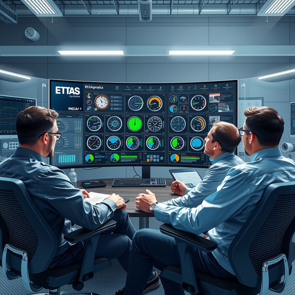 engineers collaborating in agile office with inca software by Free AI Image Generator & Maker - No login required✨ | AIGAZOU