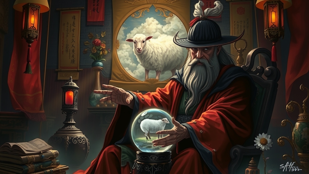 dark eastern wizard mystical room crystal ball by Free AI Image Generator & Maker - No login required✨ | AIGAZOU