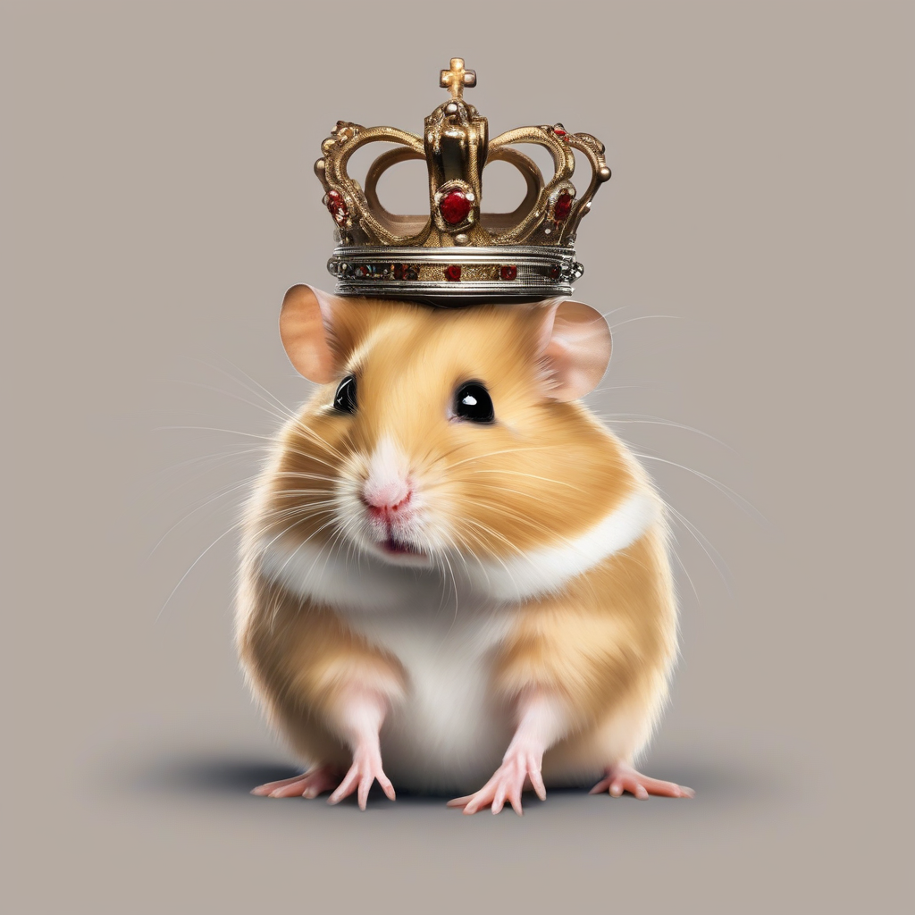 hamster wearing a crown by Free AI Image Generator & Maker - No login required✨ | AIGAZOU