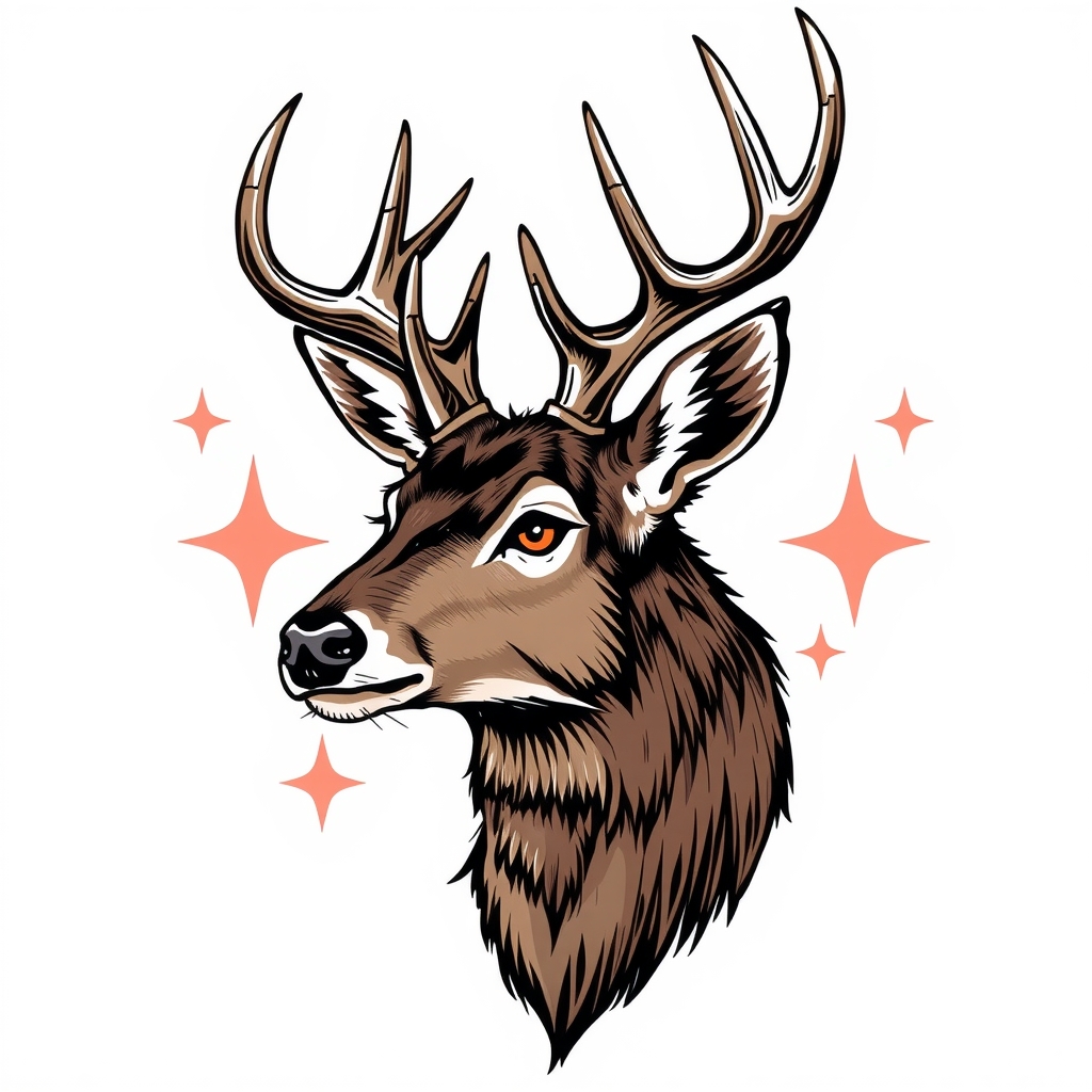 deer head by Free AI Image Generator & Maker - No login required✨ | AIGAZOU
