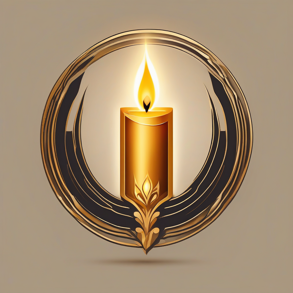 modern minimalist candle logo enlightenment inspiration by Free AI Image Generator & Maker - No login required✨ | AIGAZOU