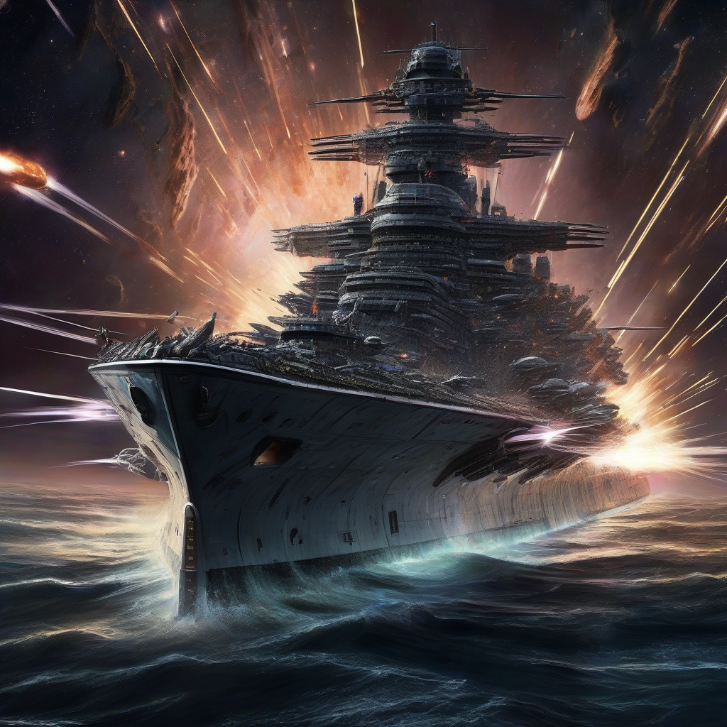 nito eikan interfector heavy cruiser battle space by Free AI Image Generator & Maker - No login required✨ | AIGAZOU