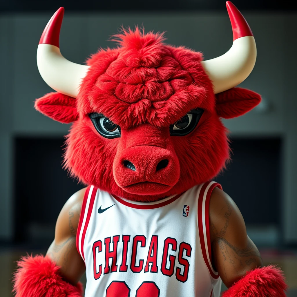 chicago bulls mascot costume realistic by Free AI Image Generator & Maker - No login required✨ | AIGAZOU