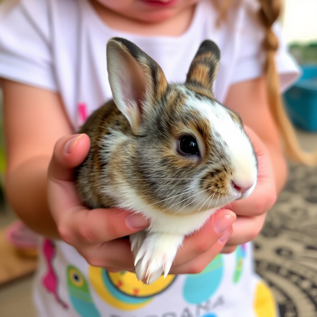 girl holding a rabbit by Free AI Image Generator & Maker - No login required✨ | AIGAZOU