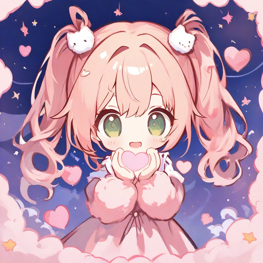 cute girl twin tail heart icon by Free AI Image Generator & Maker - No login required✨ | AIGAZOU