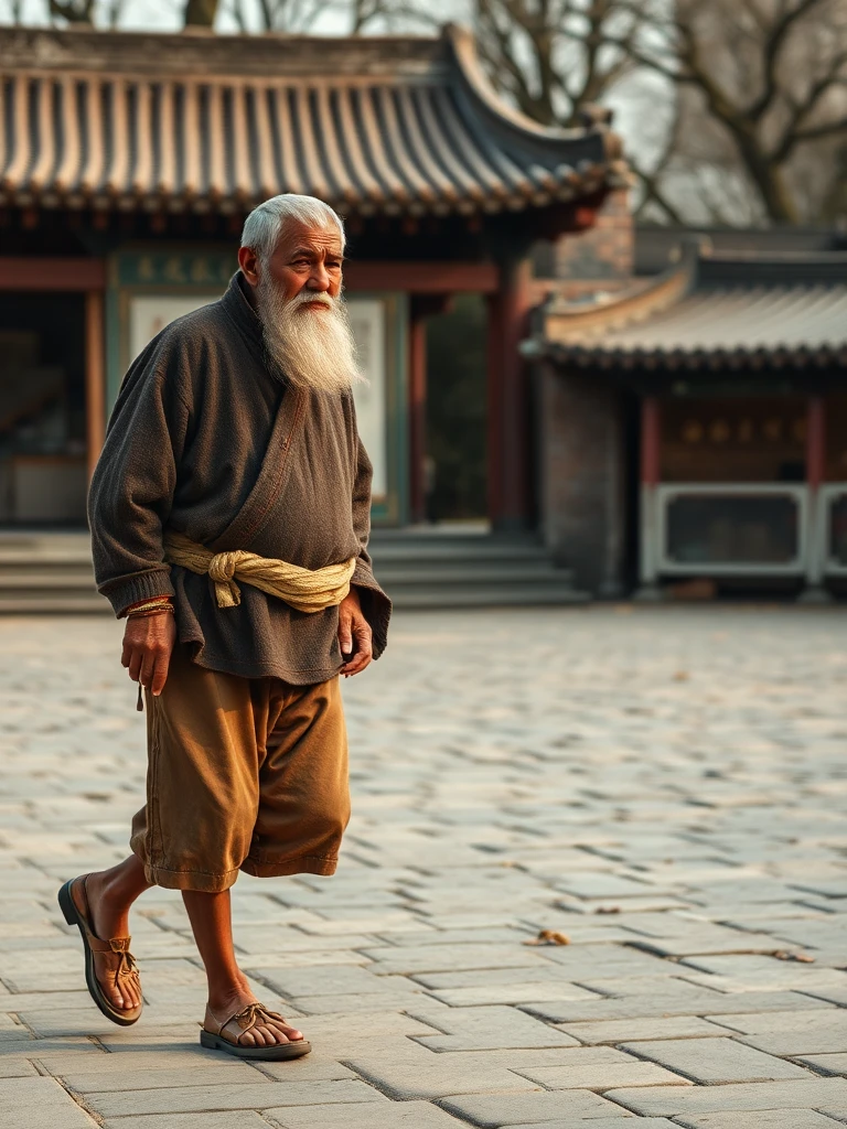 beijing man walks upright in clothes by Free AI Image Generator & Maker - No login required✨ | AIGAZOU
