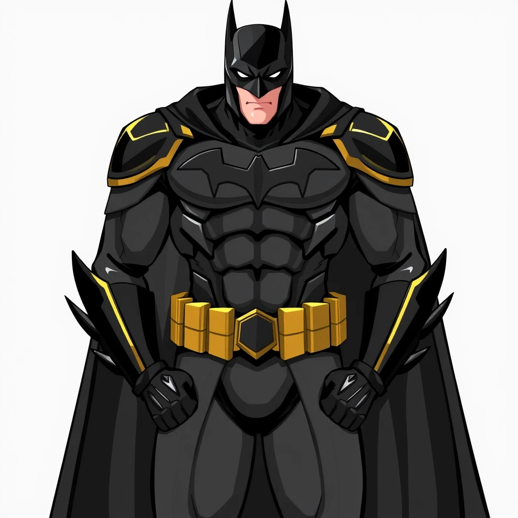 batman black suit gold accents chest plate by Free AI Image Generator & Maker - No login required✨ | AIGAZOU