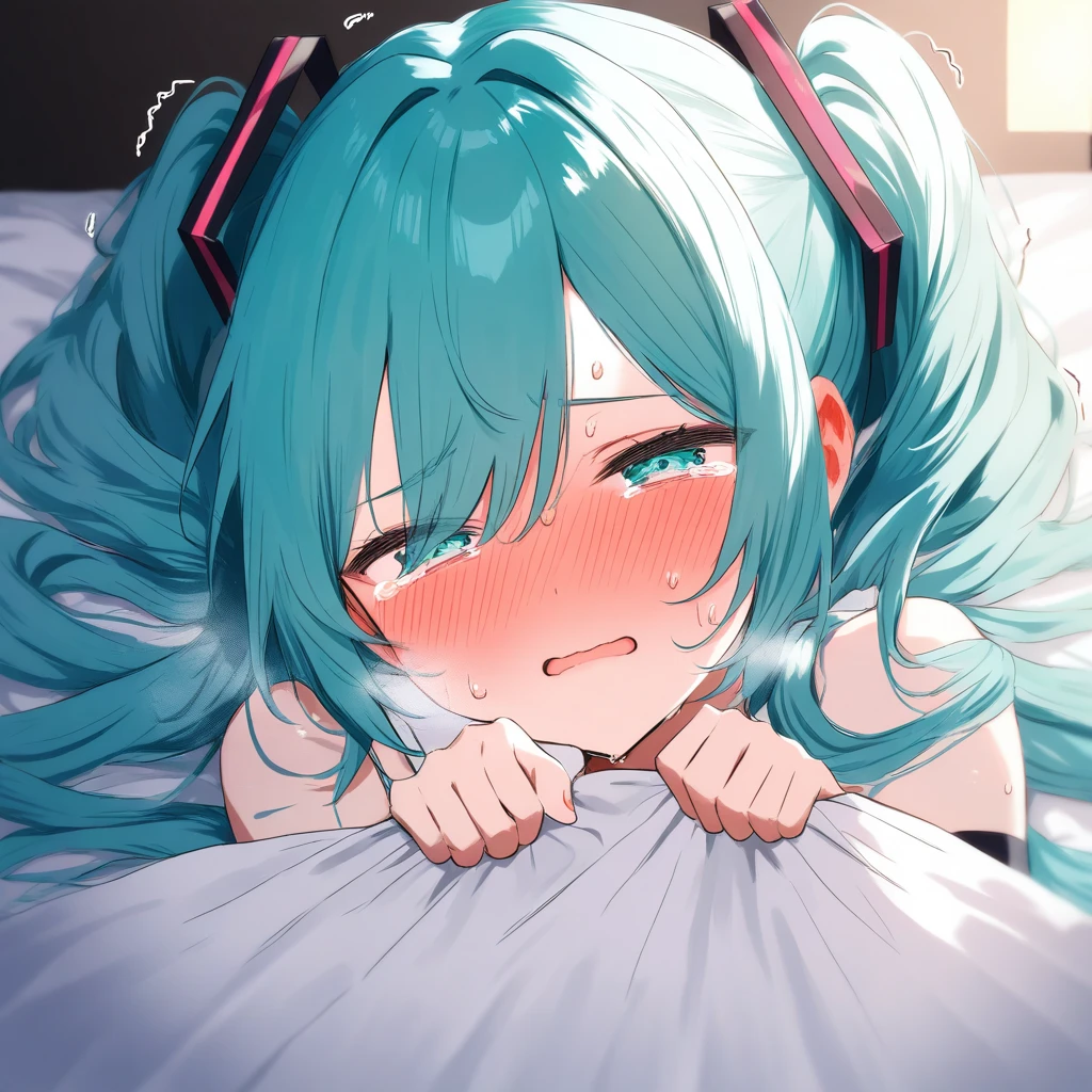cute beautiful girl bed blush by Free AI Image Generator & Maker - No login required✨ | AIGAZOU