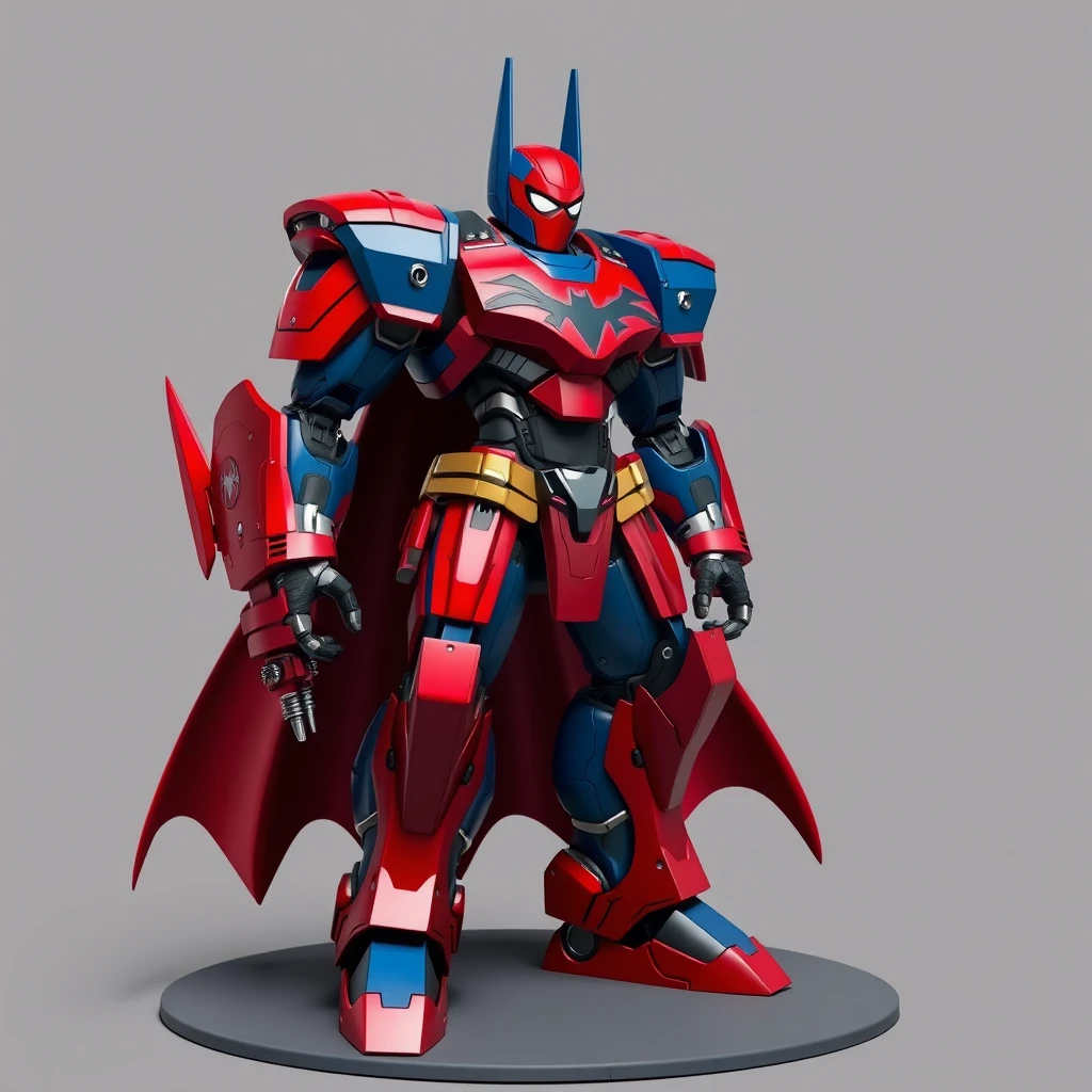 robot warrior batman spider man by Free AI Image Generator & Maker - No login required✨ | AIGAZOU