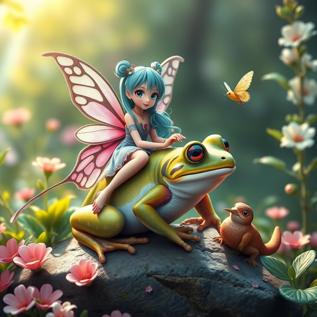 fairy tale thumbelina hyper realistic 3d by Free AI Image Generator & Maker - No login required✨ | AIGAZOU