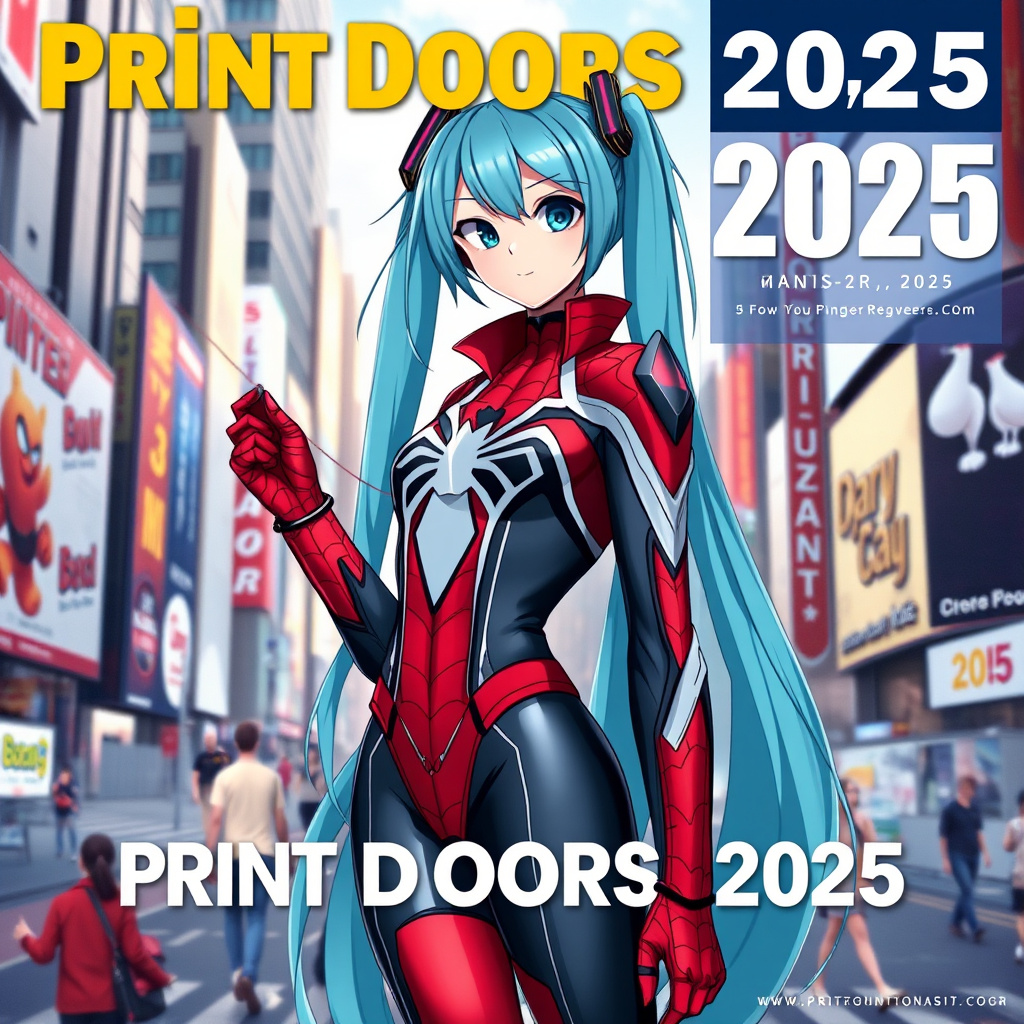 hatsune miku futuristic spider suit by Free AI Image Generator & Maker - No login required✨ | AIGAZOU