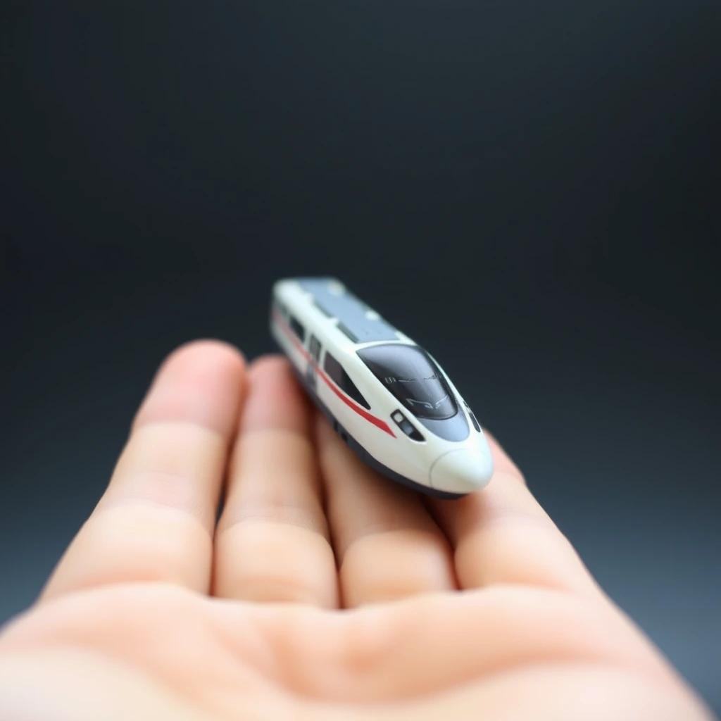 vignette on palm shinkansen crafted by Free AI Image Generator & Maker - No login required✨ | AIGAZOU
