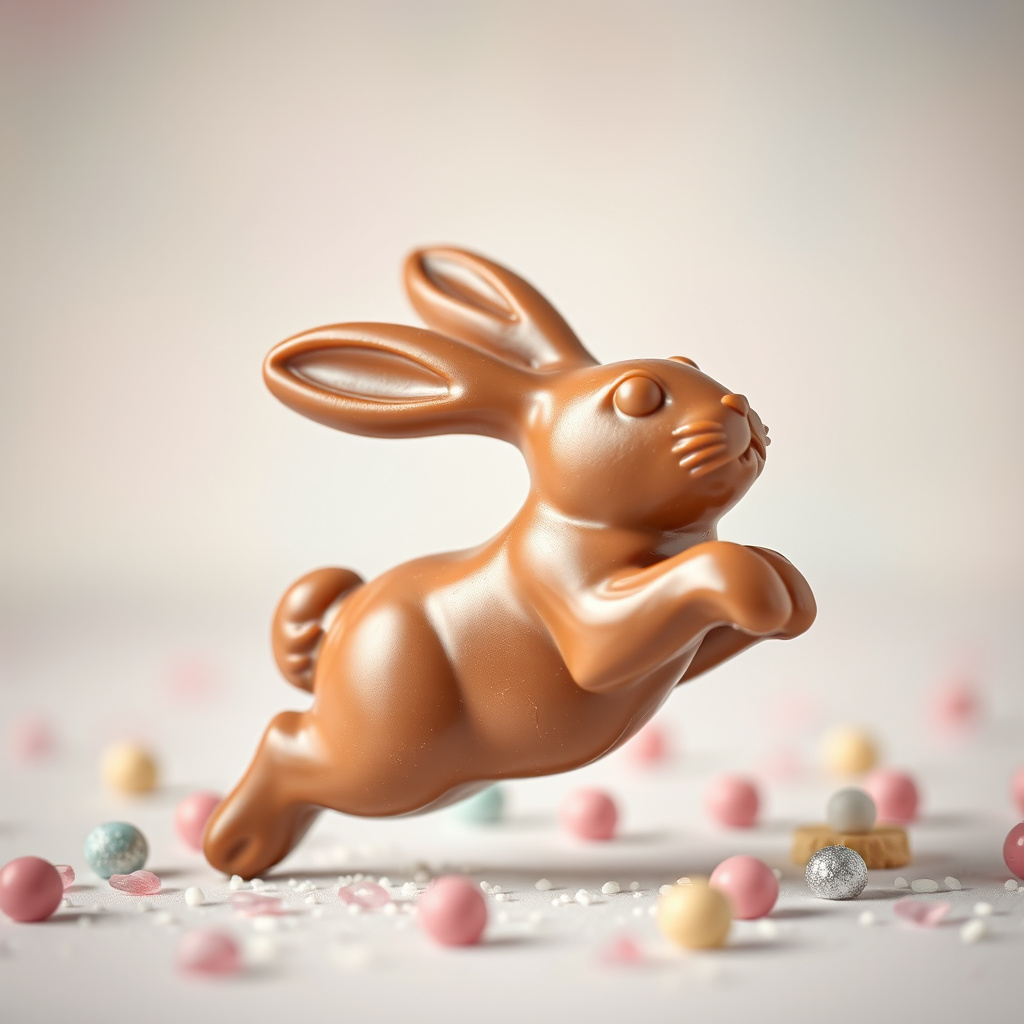 sugar art leaping rabbit chocolate by Free AI Image Generator & Maker - No login required✨ | AIGAZOU