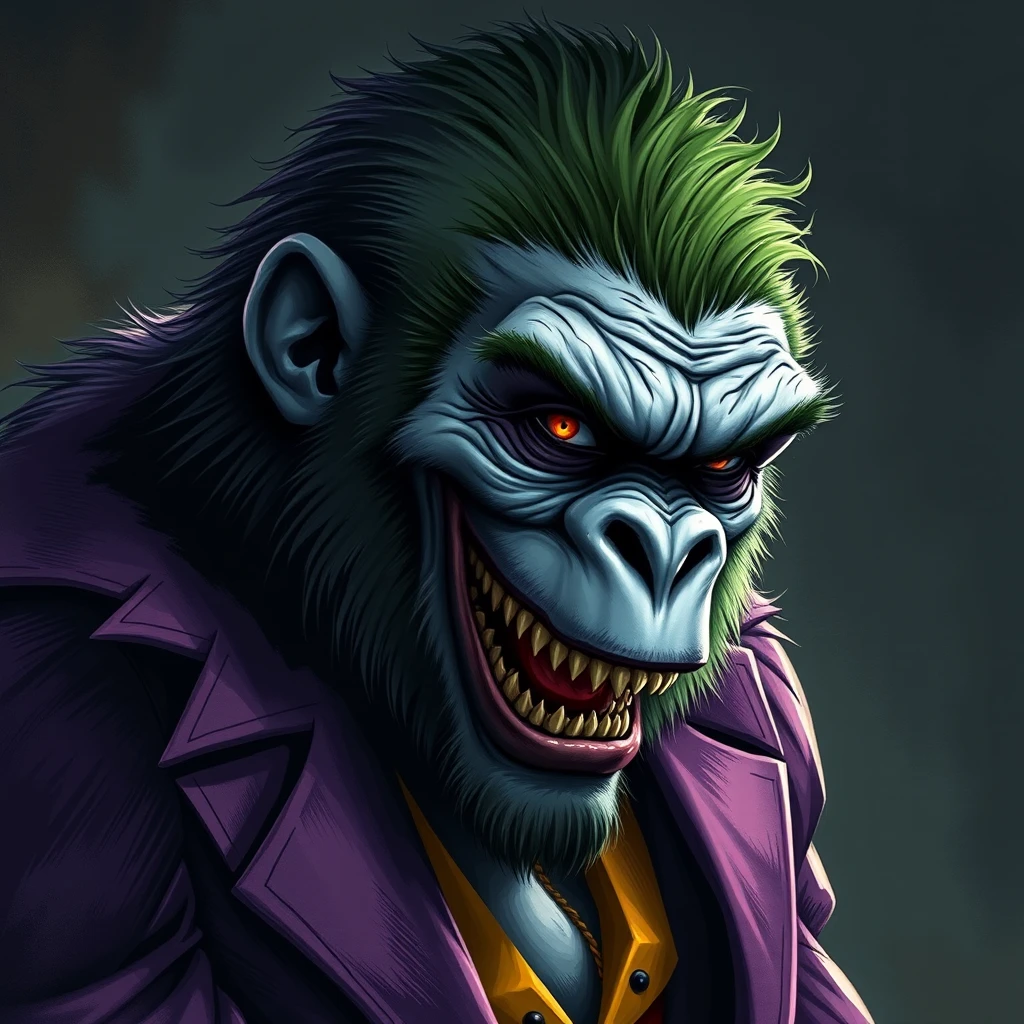 joker as gorilla by Free AI Image Generator & Maker - No login required✨ | AIGAZOU