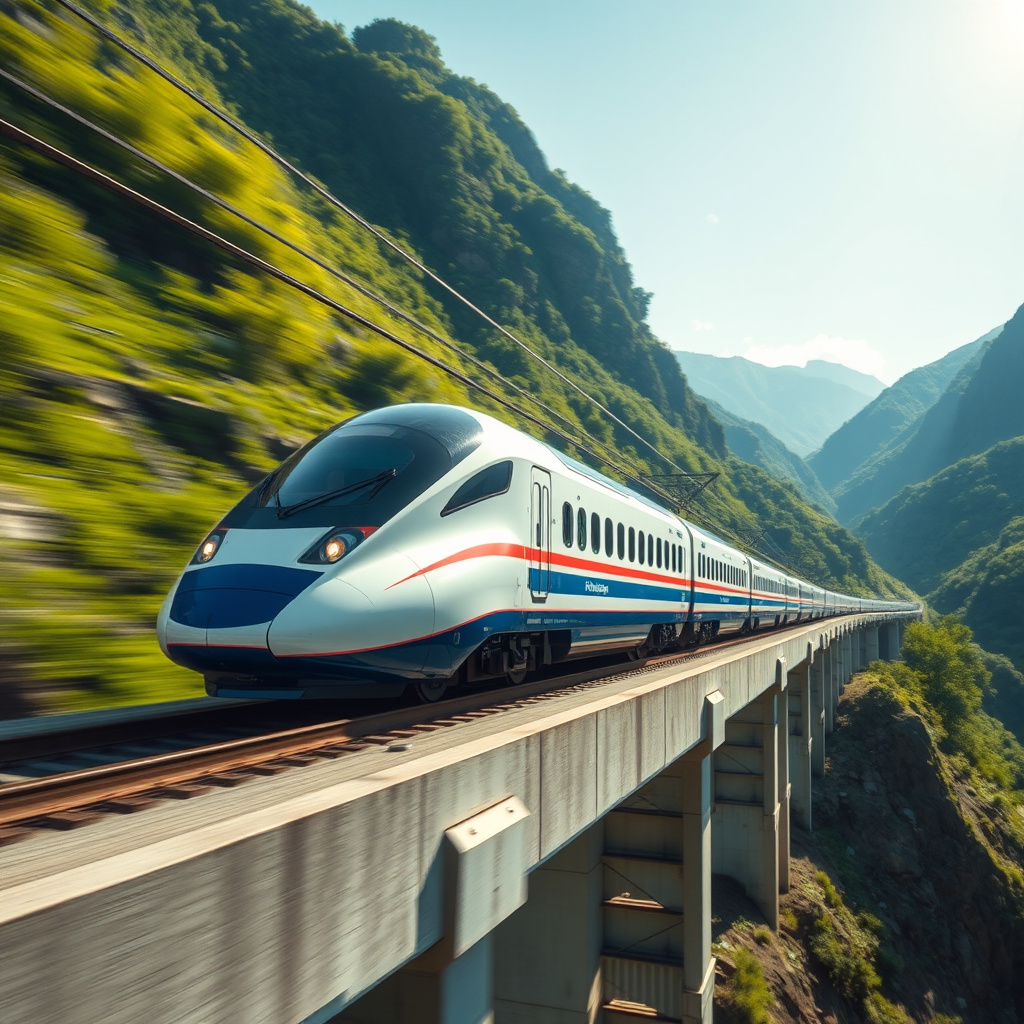 photorealistic futuristic hokuriku shinkansen train by Free AI Image Generator & Maker - No login required✨ | AIGAZOU