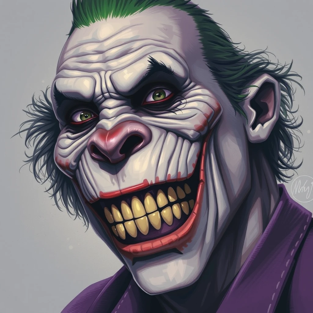 joker as gorilla by Free AI Image Generator & Maker - No login required✨ | AIGAZOU