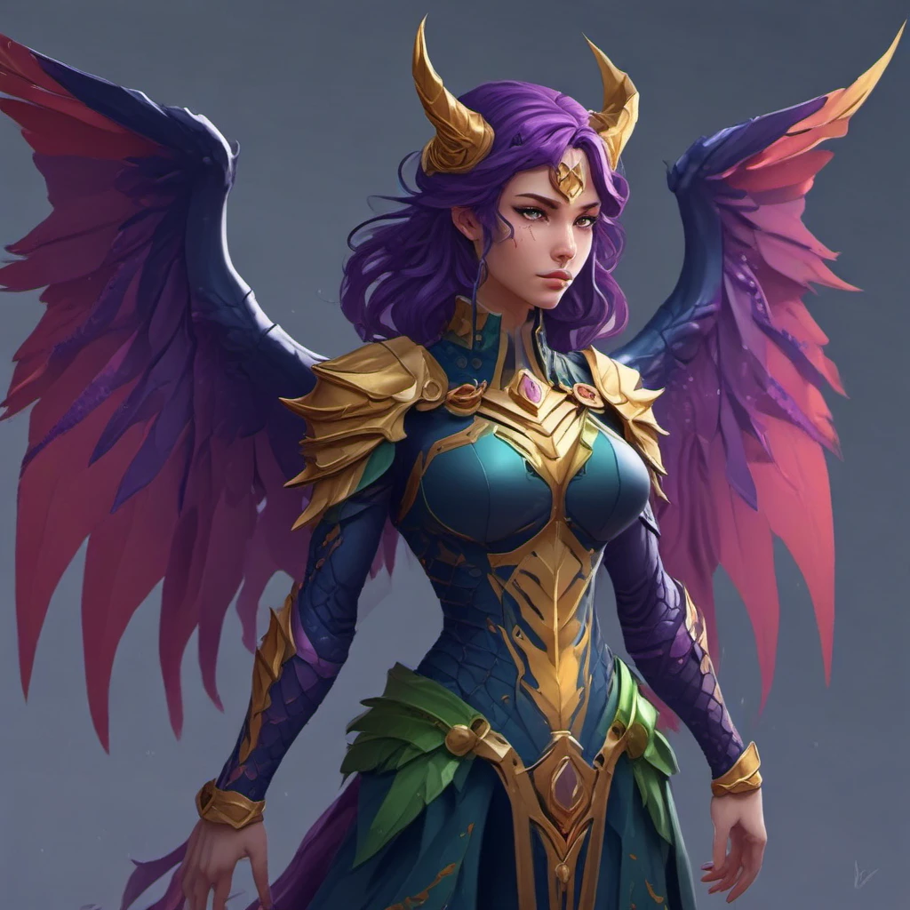 artemis ruby female dragon warrior by Free AI Image Generator & Maker - No login required✨ | AIGAZOU