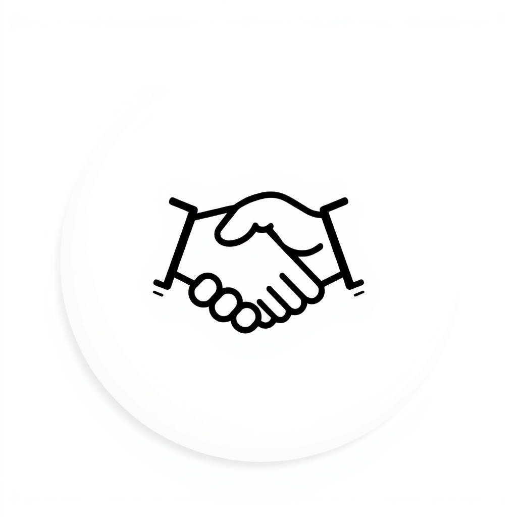 shaking hands icon with simplified character by मुफ्त एआई छवि जनरेटर - बिना लॉगिन के✨ | AIGAZOU