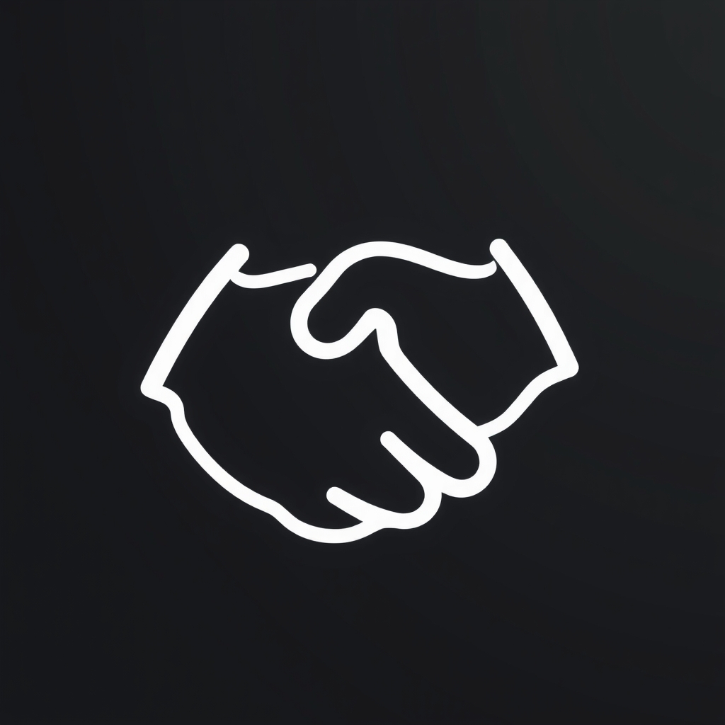 shaking hands icon with simplified character by मुफ्त एआई छवि जनरेटर - बिना लॉगिन के✨ | AIGAZOU