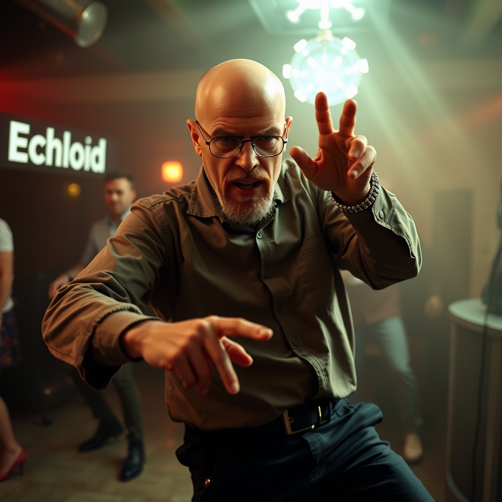 techno dancing heisenberg from breaking bad by Générateur d'images par IA gratuit - Aucune connexion nécessaire✨ | AIGAZOU