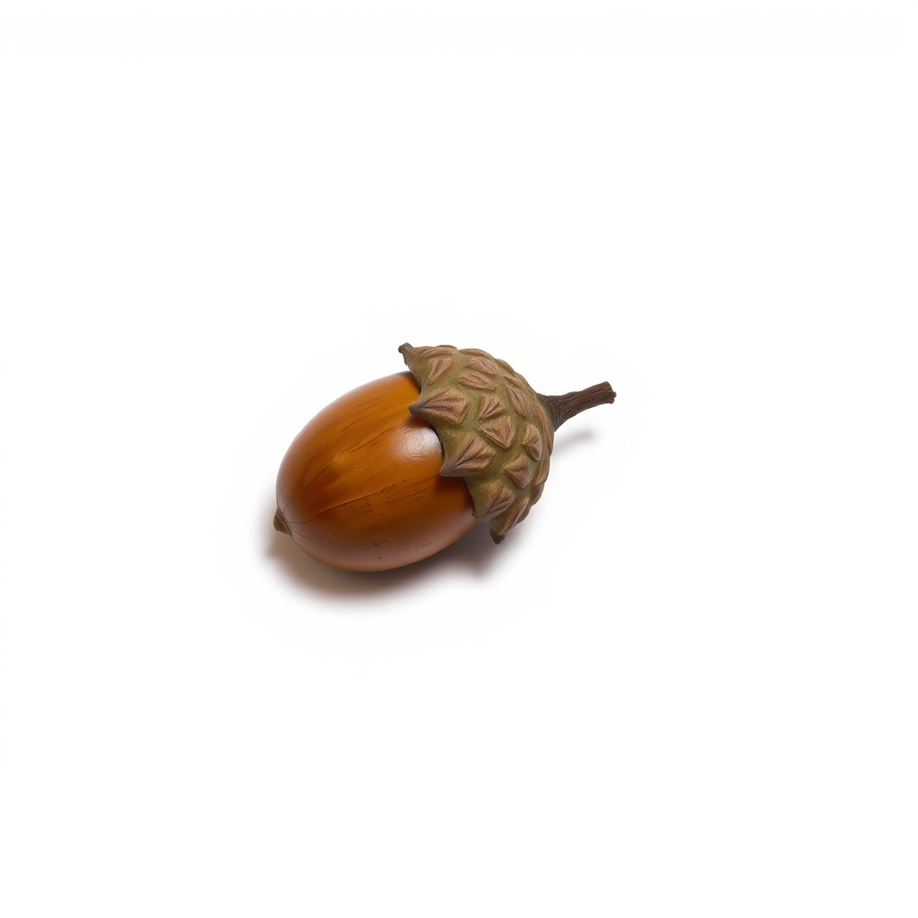 realistic photo of a single acorn on white background by Générateur d'images par IA gratuit - Aucune connexion nécessaire✨ | AIGAZOU