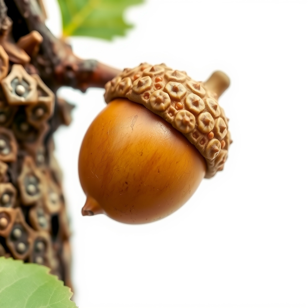 realistic photo acorn one beech white background by Générateur d'images par IA gratuit - Aucune connexion nécessaire✨ | AIGAZOU