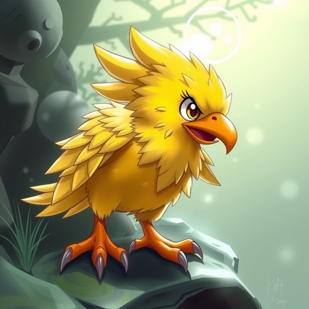 monster pokemon game style yellow bird by मुफ्त एआई छवि जनरेटर - बिना लॉगिन के✨ | AIGAZOU