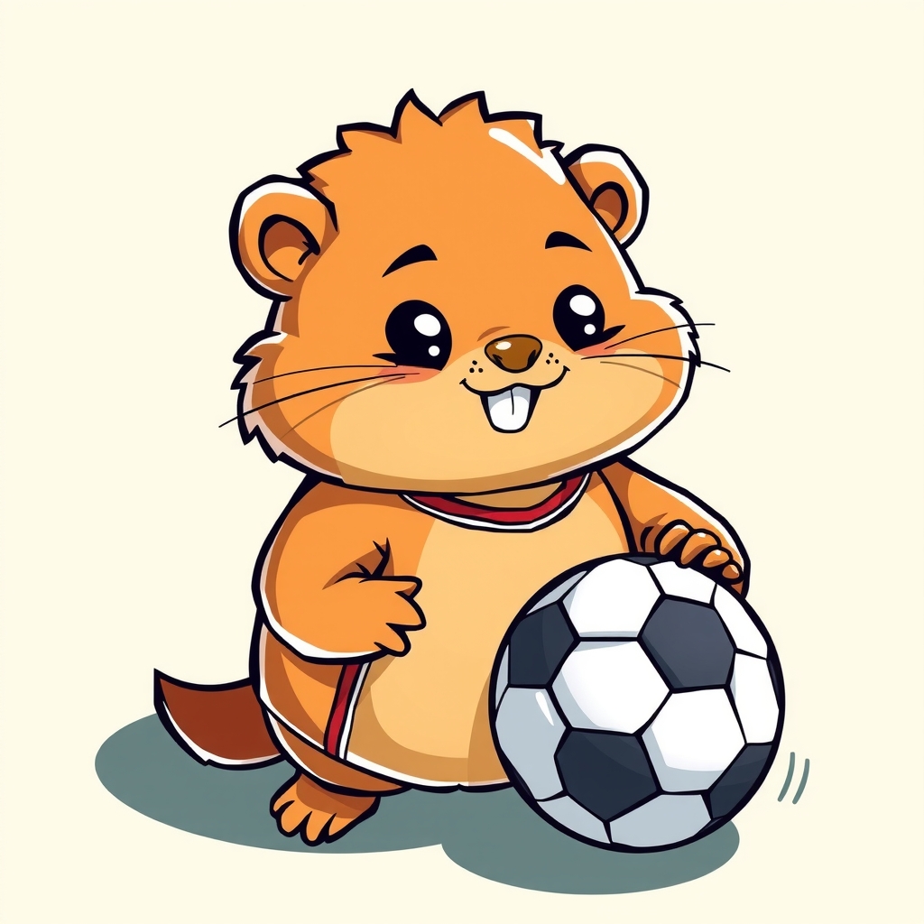 draw a soccer mascot like a cute mole by मुफ्त एआई छवि जनरेटर - बिना लॉगिन के✨ | AIGAZOU