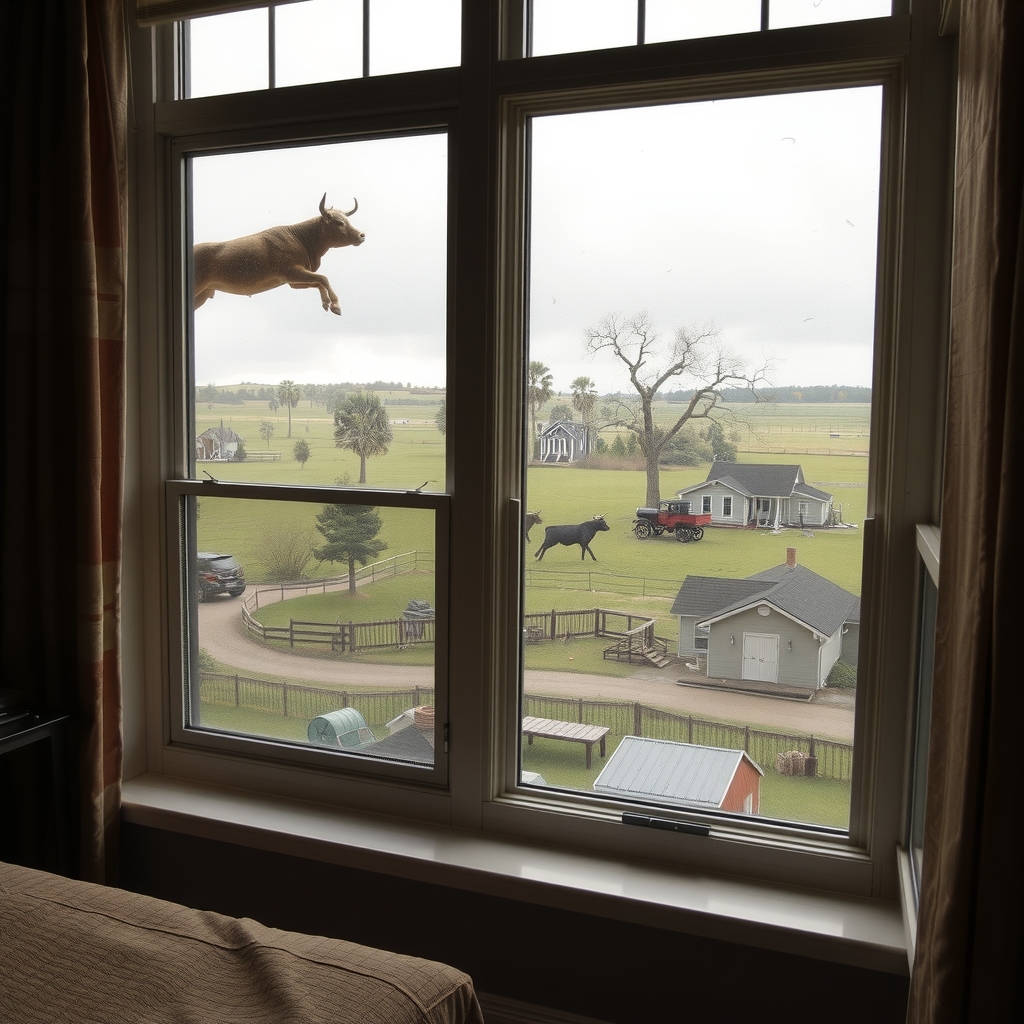 a photo from inside a room looking out the window by Générateur d'images par IA gratuit - Aucune connexion nécessaire✨ | AIGAZOU