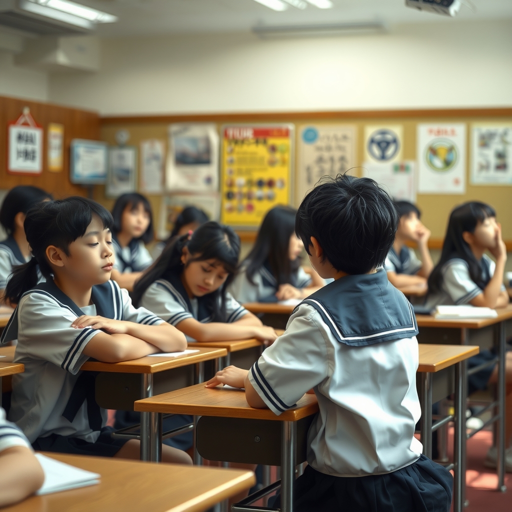 class students teachers sleeping japanese high school by मुफ्त एआई छवि जनरेटर - बिना लॉगिन के✨ | AIGAZOU