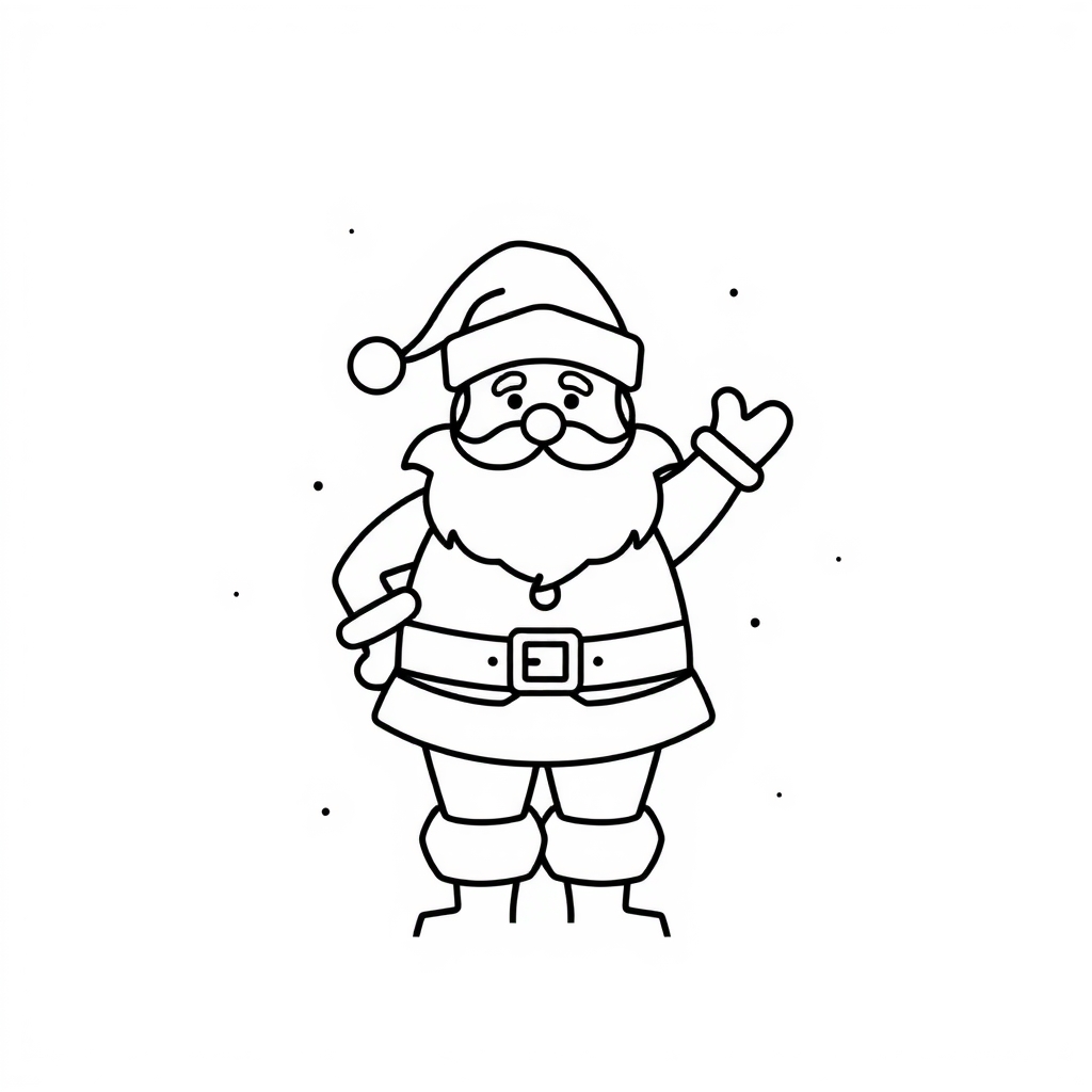 minimalist line art templates christmas santa design by मुफ्त एआई छवि जनरेटर - बिना लॉगिन के✨ | AIGAZOU