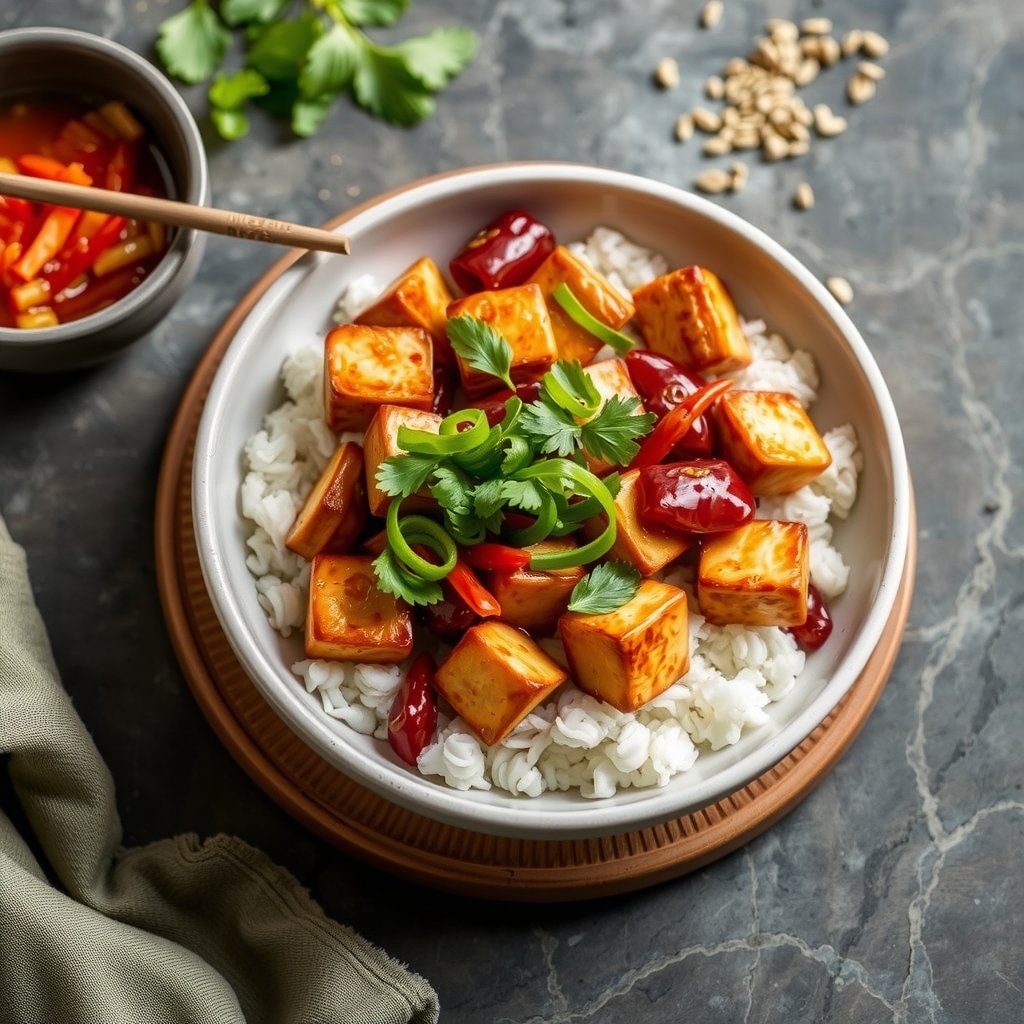 sichuan style tofu dish by मुफ्त एआई छवि जनरेटर - बिना लॉगिन के✨ | AIGAZOU