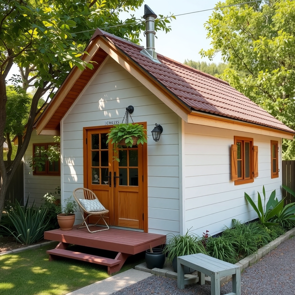 small scale guesthouse exterior by मुफ्त एआई छवि जनरेटर - बिना लॉगिन के✨ | AIGAZOU