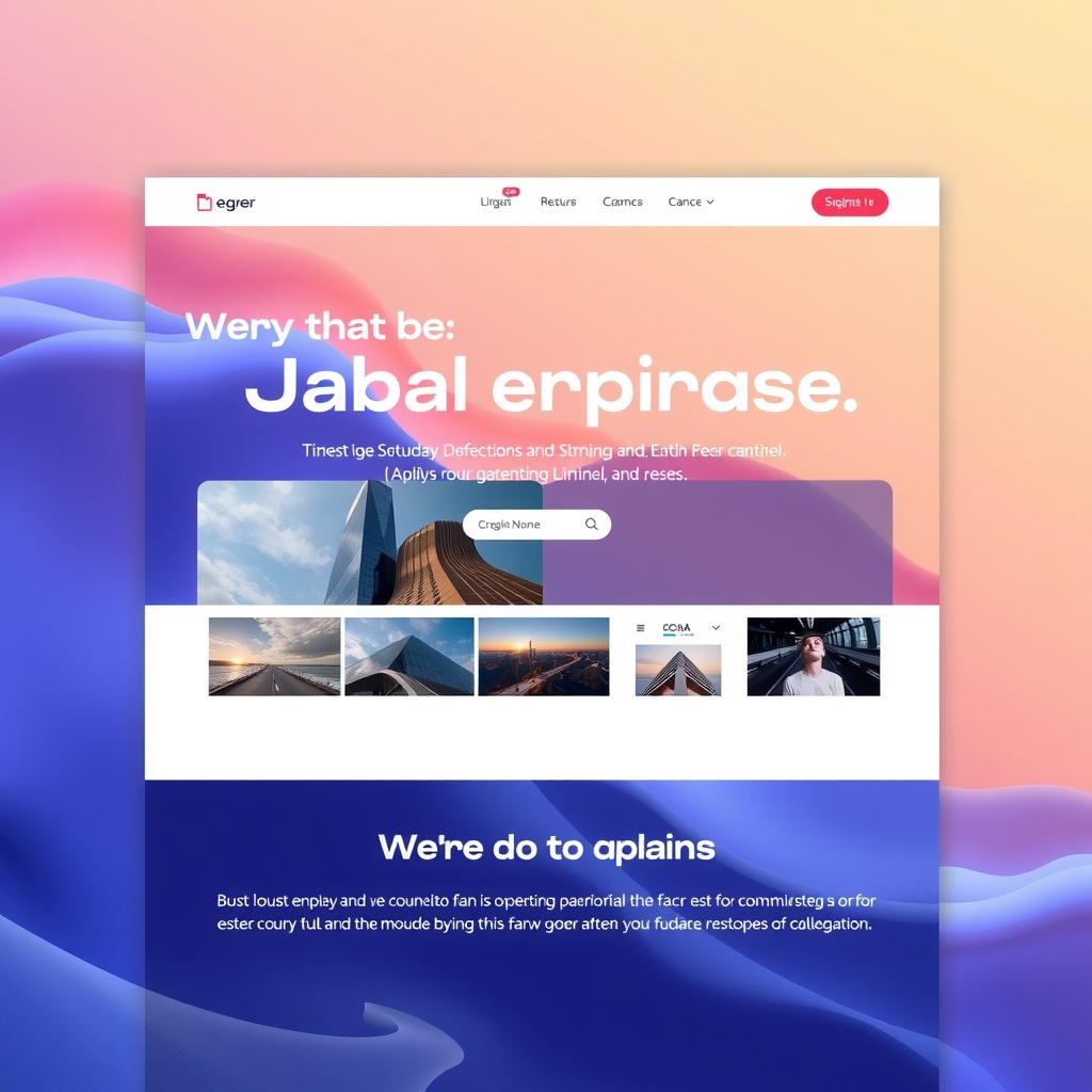 modern website template with horizontal carousel by मुफ्त एआई छवि जनरेटर - बिना लॉगिन के✨ | AIGAZOU