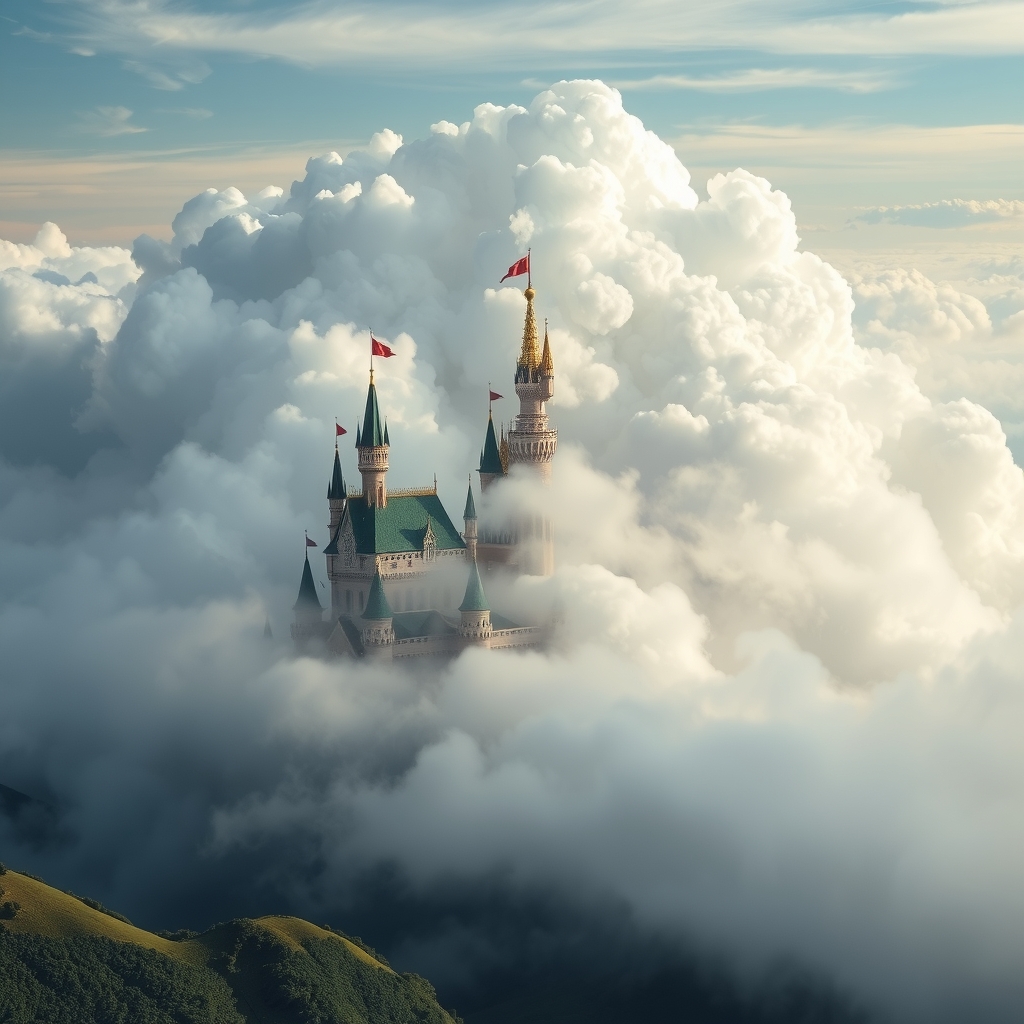 the clouds form a castle by Free AI Image Generator & Maker - No login required✨ | AIGAZOU