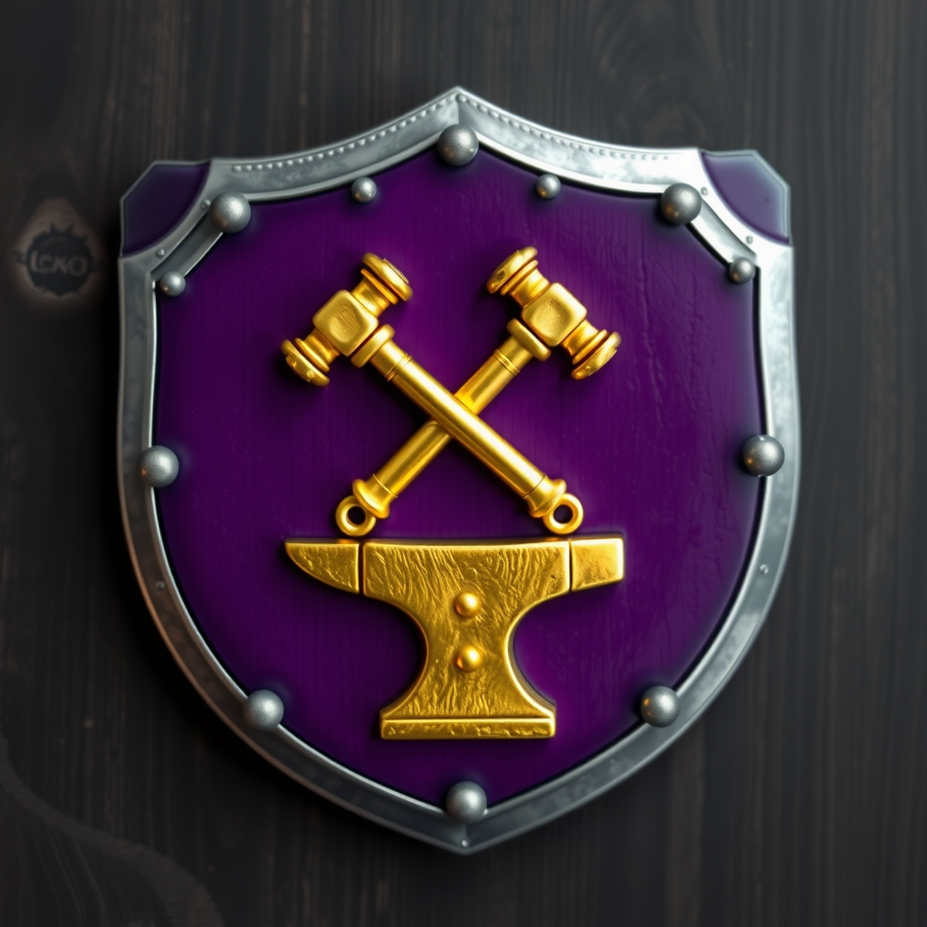 create a coat of arms for dwarves of the fantasy genre the coat of arms is a heraldic shield made by Générateur d'images par IA gratuit - Aucune connexion nécessaire✨ | AIGAZOU